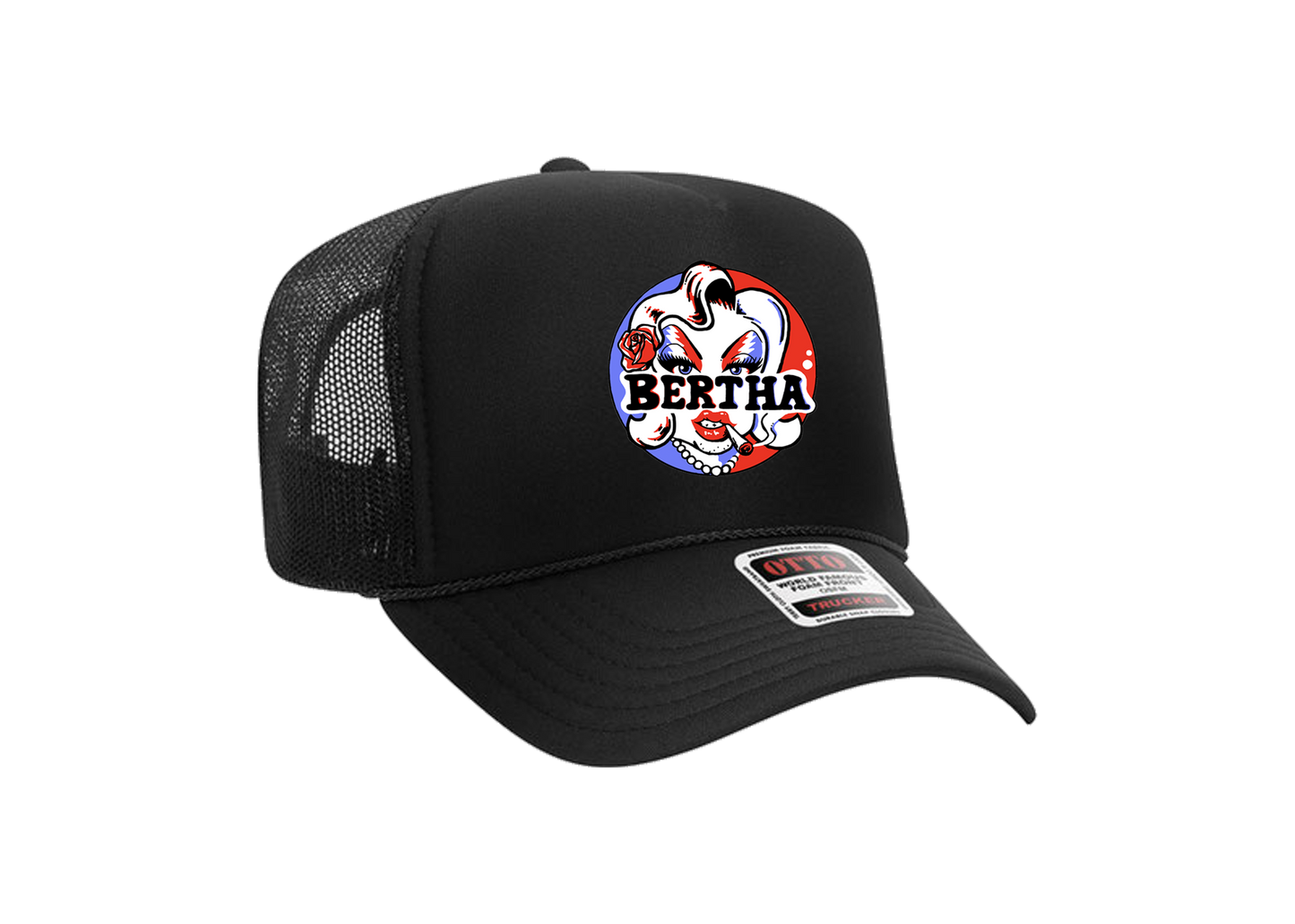 BERTHA Black Logo Hat