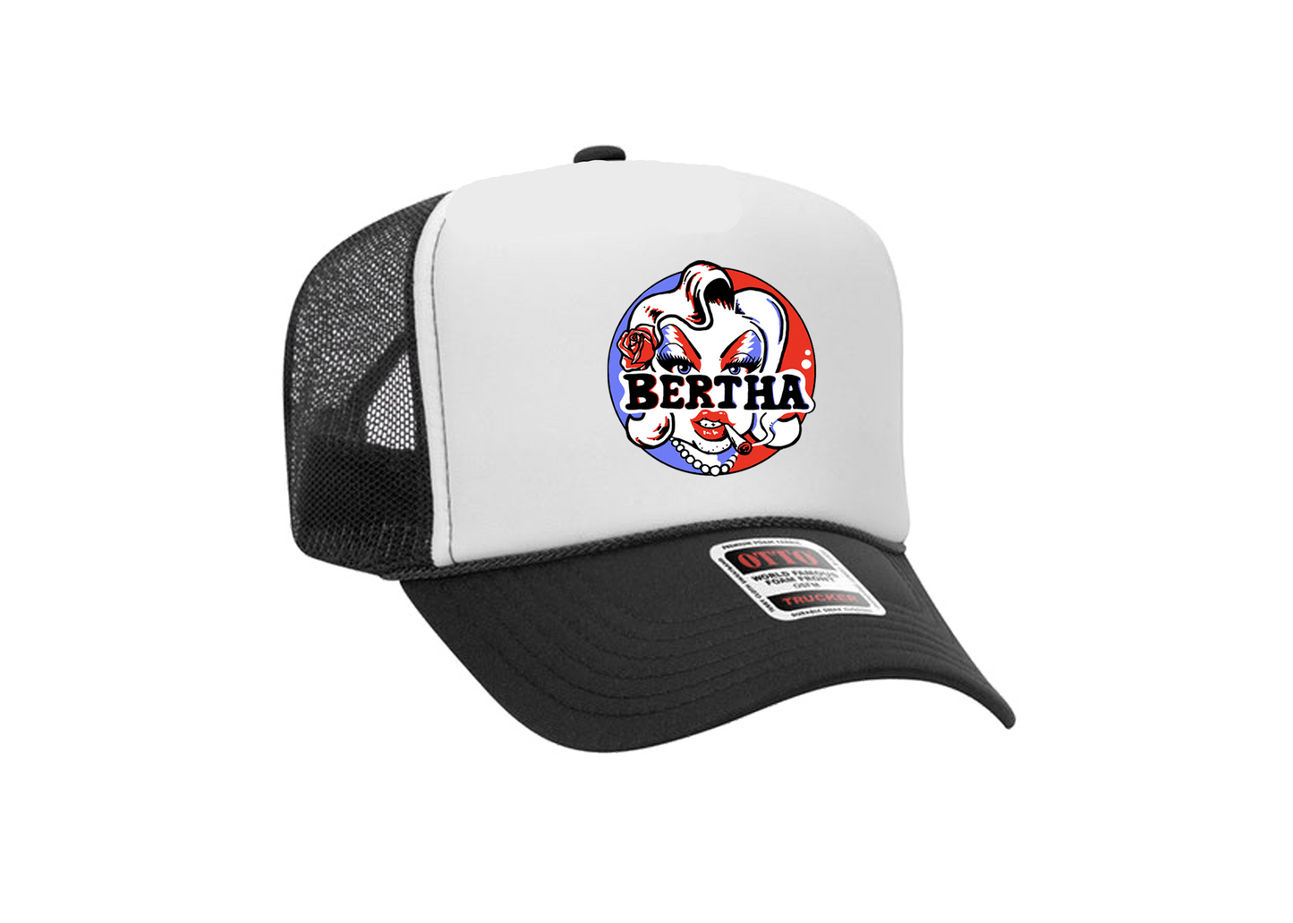 BERTHA Logo White Hat