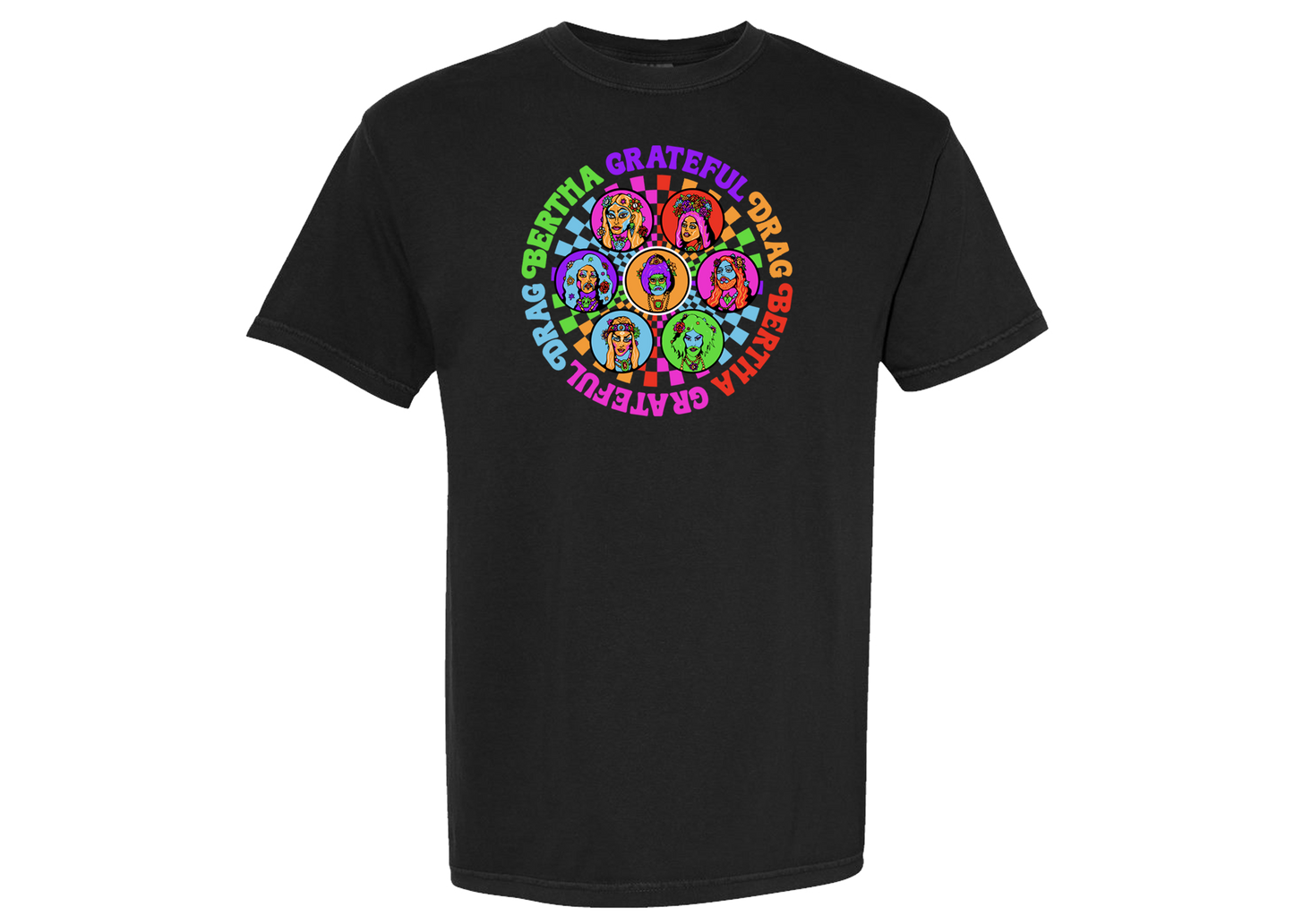 Wheel of Faces Black Tee