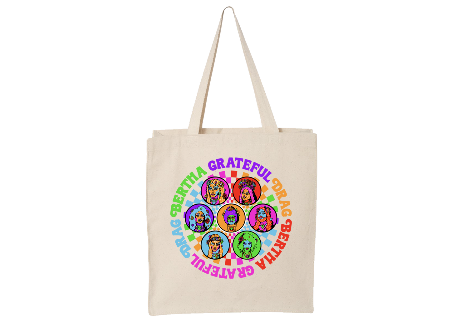 Wheel of Faces Tote